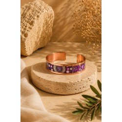 LAJA 2536 ROYAL VITRA – Premium Yüzey Bakır Bileklik | Exclusive Copper Cuff Bracelet