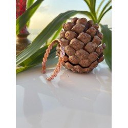 LAJA-1023 El Yapımı Bakır Bileklik – El ile Desen Verilmiş Özel Tasarım